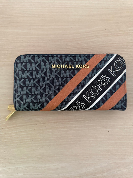 Cartera Importada a Rayas MK Blue