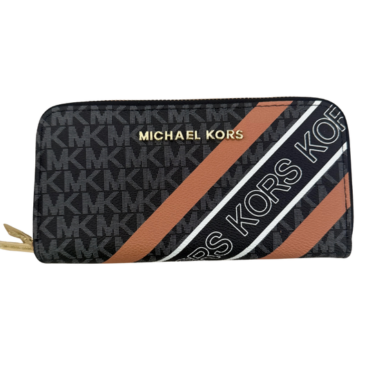 Cartera Importada a Rayas MK Black