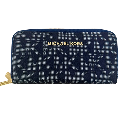Cartera Importada Estampado MK Azul