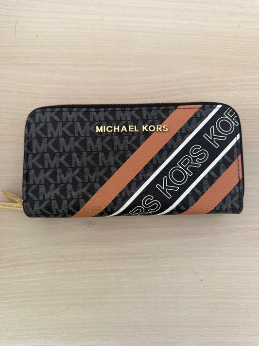 Cartera Importada a Rayas MK Black