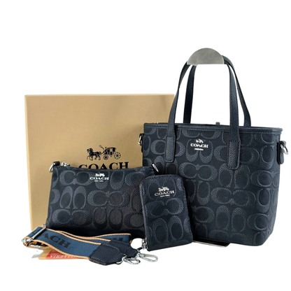 Set Bolso Importado Dama Coach 3 Pzs