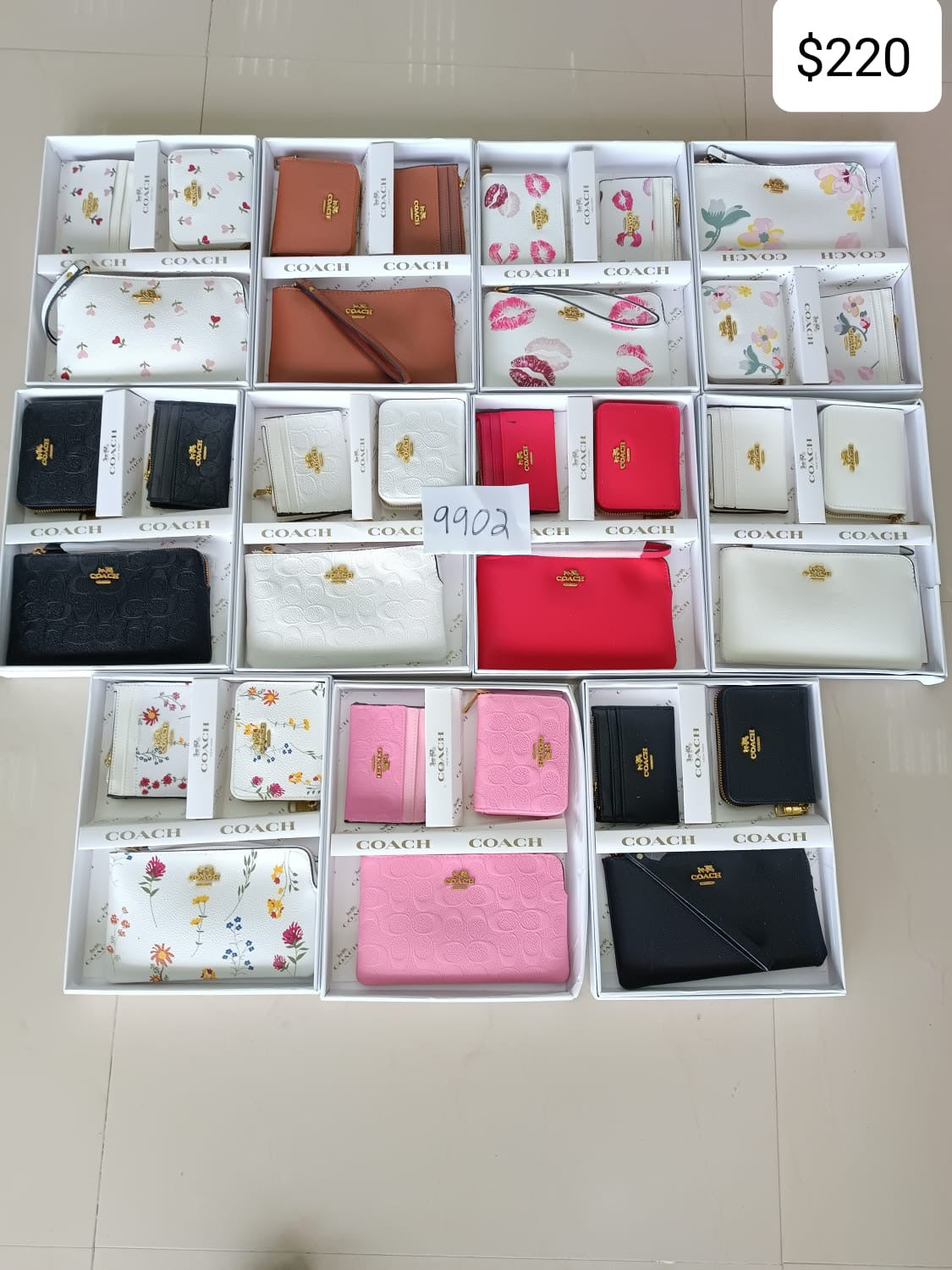 Lote 12 Sets 3 pzs Cosmetiquera