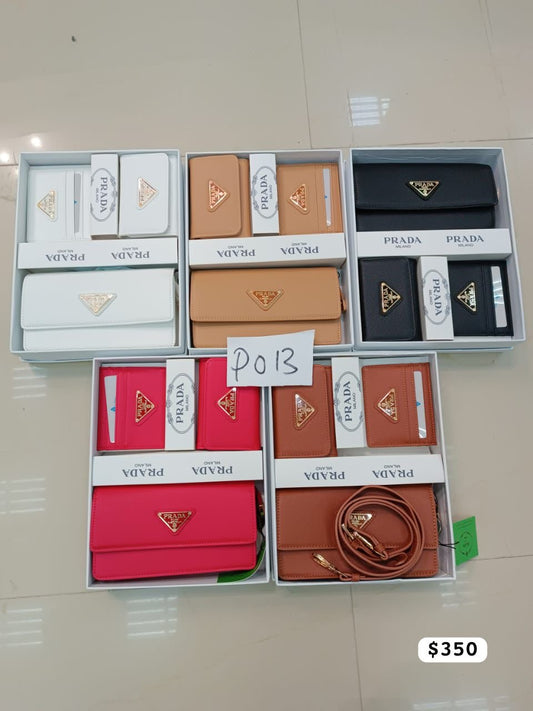 Lote 10 Sets de 3 Pzs Carteras
